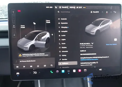 2026 Tesla Model Y Long Range Dual Motor All-Wheel Drive/Long Range Launch Series from USA, damaged, VIN 7SAYGDEE8TA395335